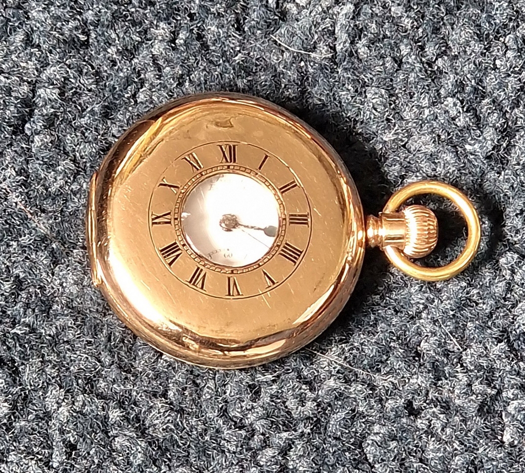 An English Half Hunter Pocket Watch