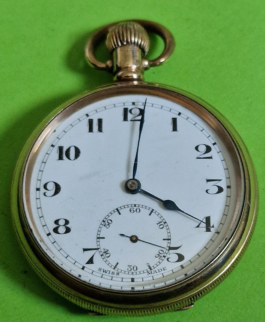 A Dennison Gold Plated Pocket Watch